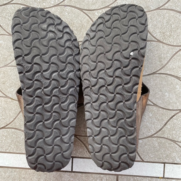 Birkenstock Papillio metallic sandal EUC size 38 - Picture 5 of 6